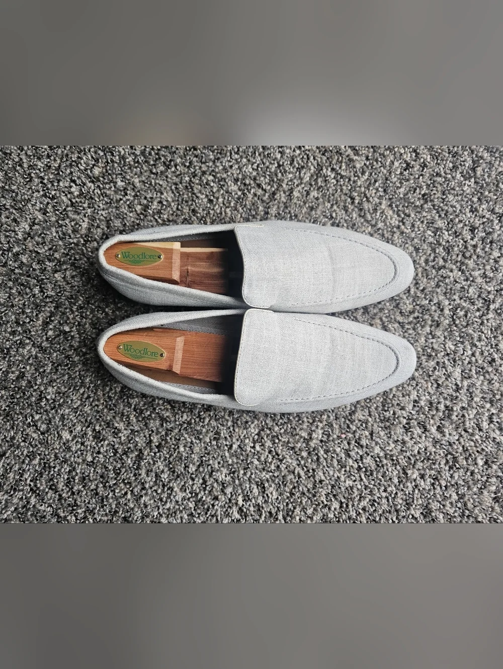 La Milano Men's Light Gray Slip-On Loafers